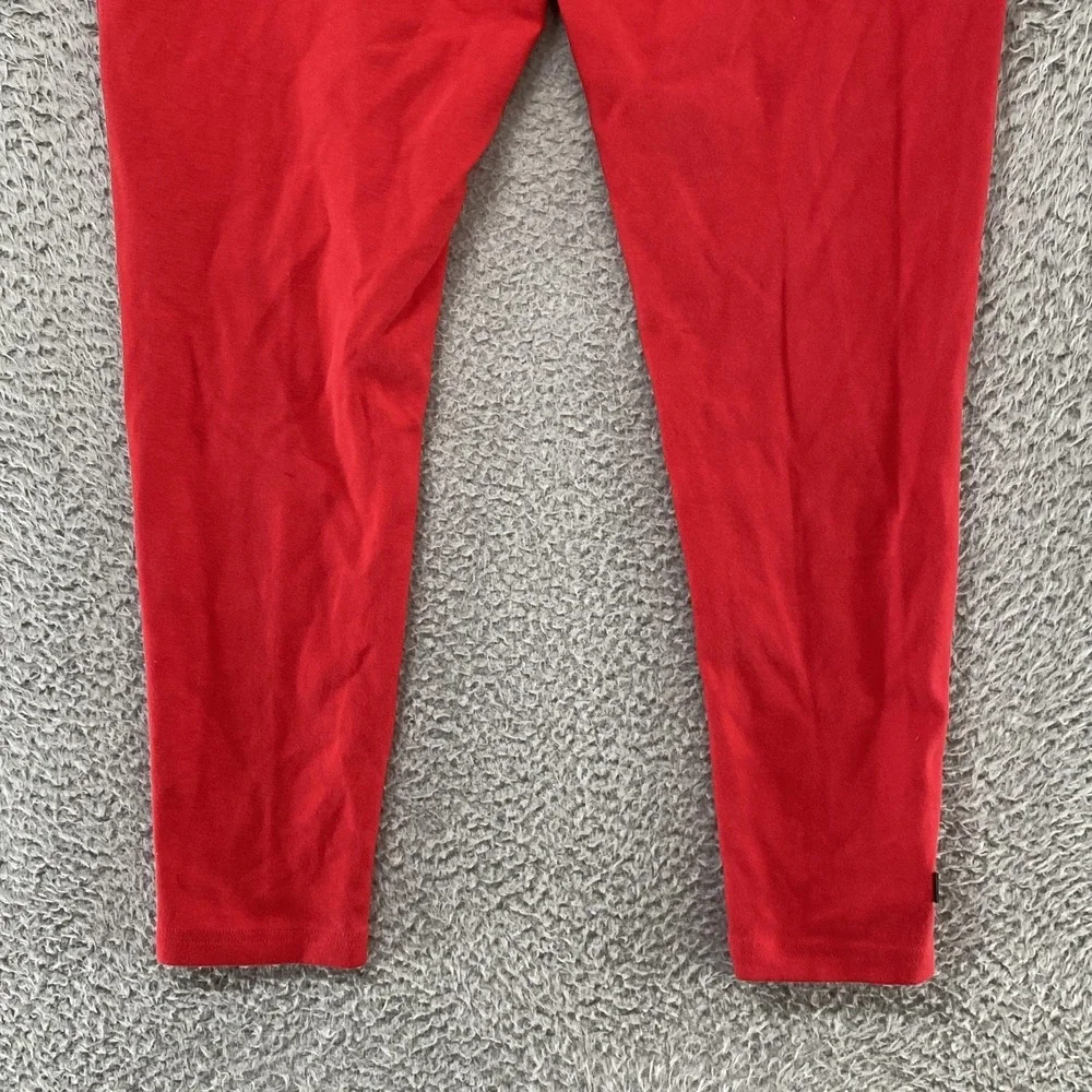 Alphalete‎ Joggers Mens Medium Red Knit Sweatpants Zip Pocket Slim Fit Gym